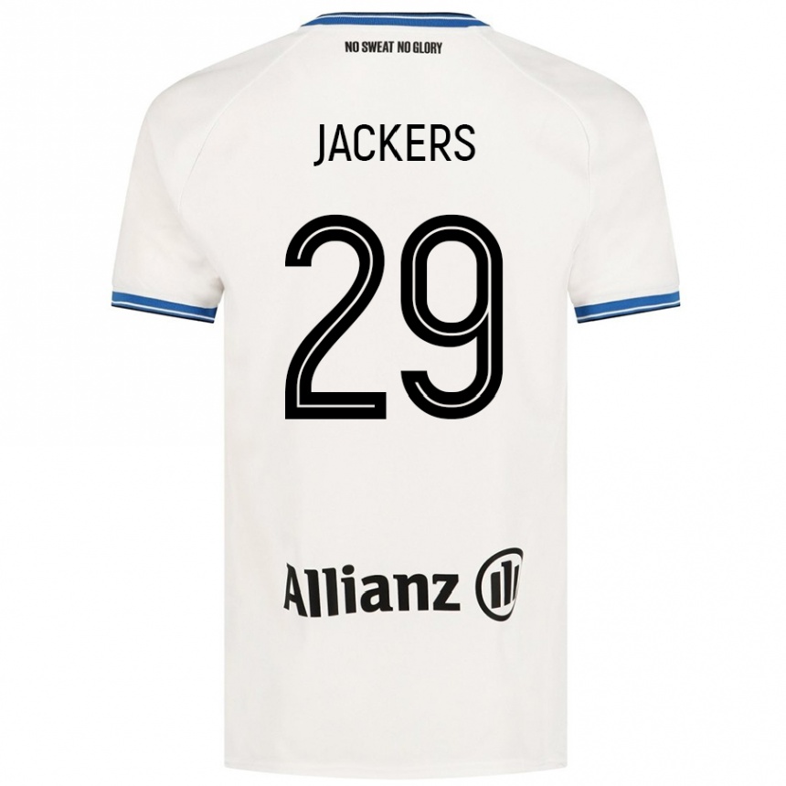 Gyermek Labdarúgás Nordin Jackers #29 Fehér Idegenbeli Jersey 2024/25 Mez Póló Ing