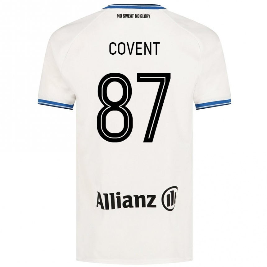 Gyermek Labdarúgás Jorijn Covent #87 Fehér Idegenbeli Jersey 2024/25 Mez Póló Ing