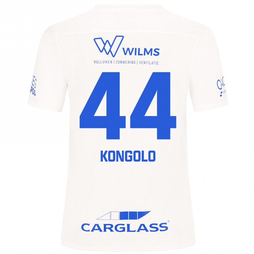 Gyermek Labdarúgás Josue Kongolo #44 Fehér Idegenbeli Jersey 2024/25 Mez Póló Ing