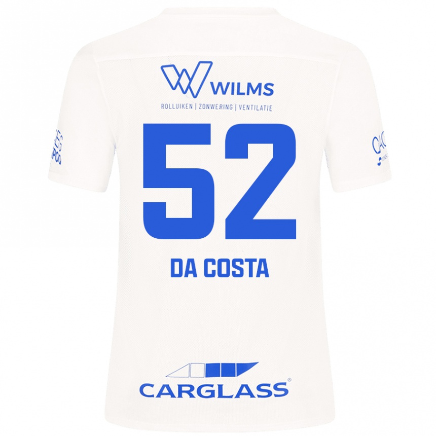 Gyermek Labdarúgás Wilson Da Costa #52 Fehér Idegenbeli Jersey 2024/25 Mez Póló Ing