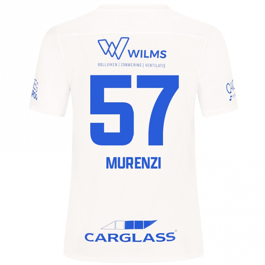 Gyermek Labdarúgás Aaron Murenzi #57 Fehér Idegenbeli Jersey 2024/25 Mez Póló Ing