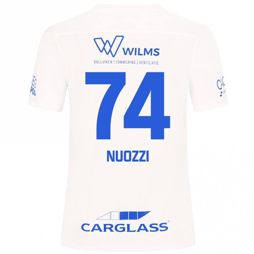 Gyermek Labdarúgás Cédric Nuozzi #74 Fehér Idegenbeli Jersey 2024/25 Mez Póló Ing