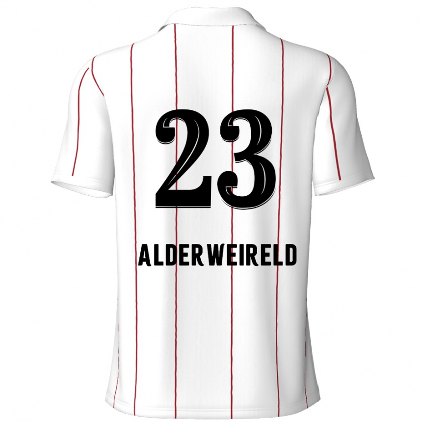 Gyermek Labdarúgás Toby Alderweireld #23 Fehér Fekete Idegenbeli Jersey 2024/25 Mez Póló Ing