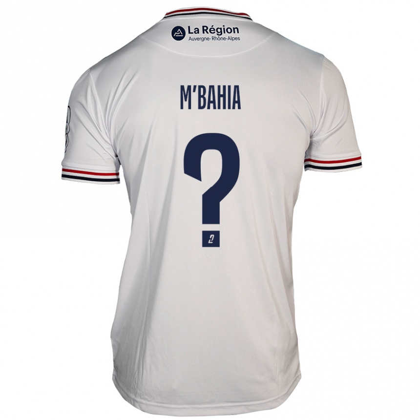 Gyermek Labdarúgás Ivan M'bahia #0 Fehér Idegenbeli Jersey 2024/25 Mez Póló Ing