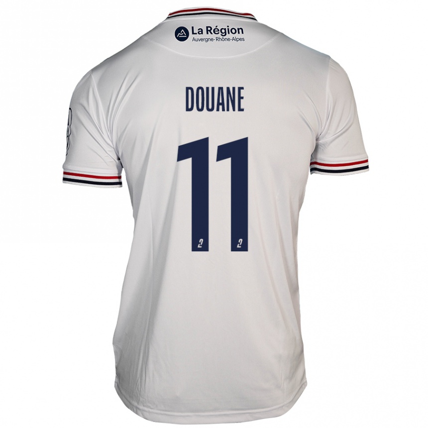 Gyermek Labdarúgás Maïdine Douane #11 Fehér Idegenbeli Jersey 2024/25 Mez Póló Ing