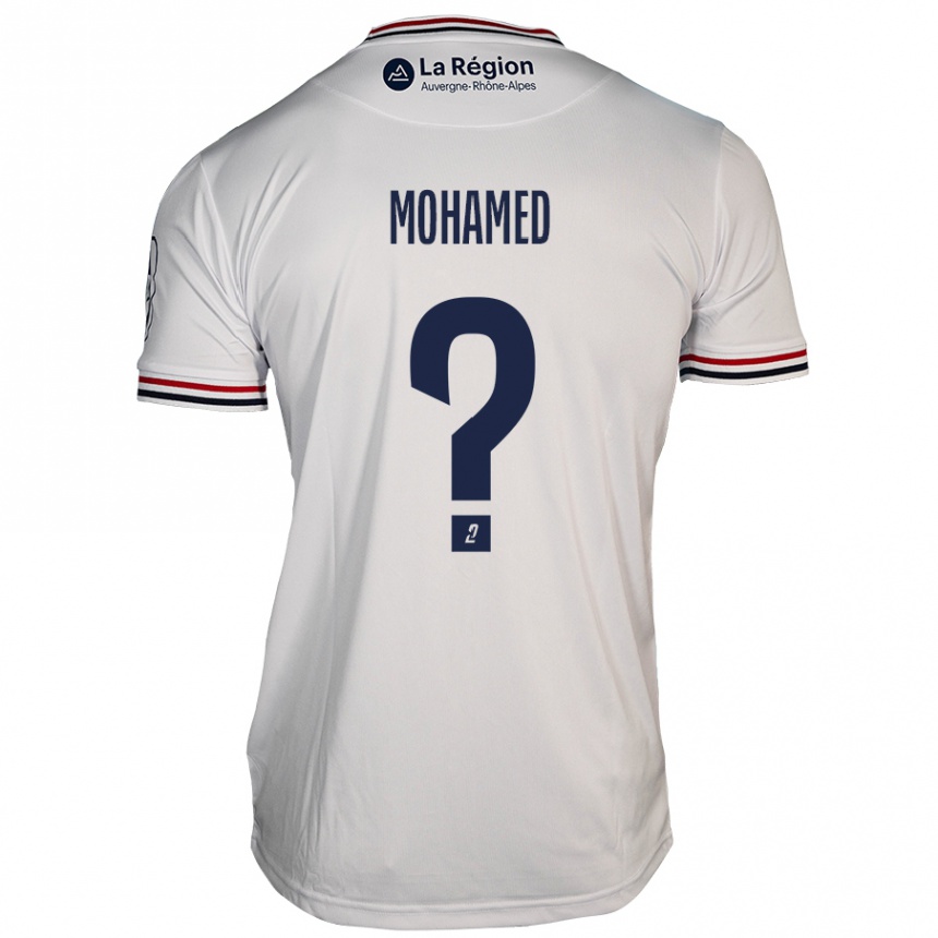 Gyermek Labdarúgás Yassine Mohamed #0 Fehér Idegenbeli Jersey 2024/25 Mez Póló Ing