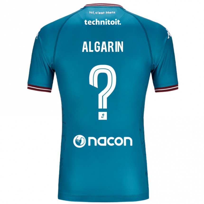 Gyermek Labdarúgás Tony Algarin #0 Bleu Benzin Idegenbeli Jersey 2024/25 Mez Póló Ing