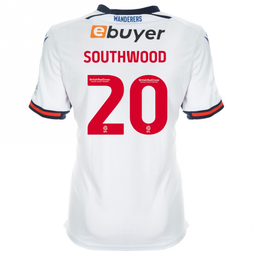 Férfi Labdarúgás Luke Southwood #20 Fehér Hazai Jersey 2024/25 Mez Póló Ing