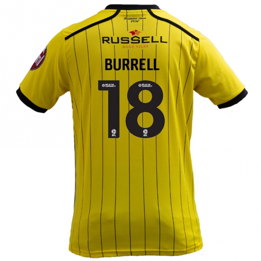 Férfi Labdarúgás Rumarn Burrell #18 Sárga Hazai Jersey 2024/25 Mez Póló Ing