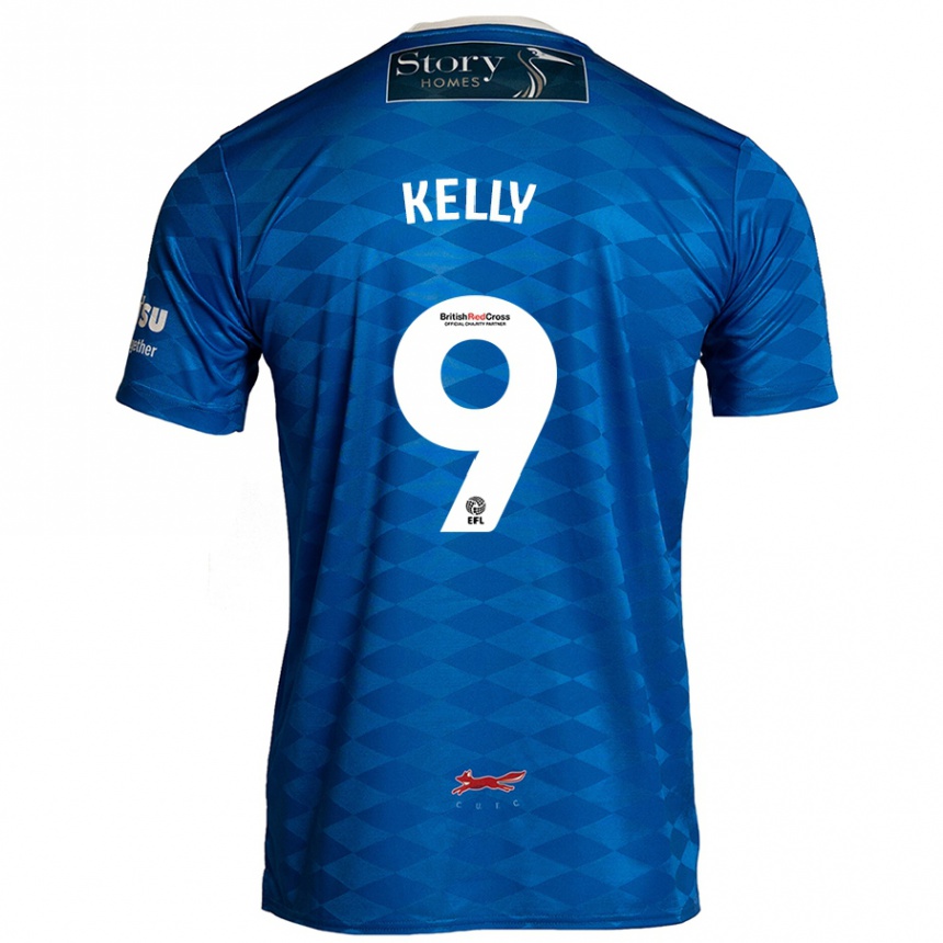 Férfi Labdarúgás Georgie Kelly #9 Kék Hazai Jersey 2024/25 Mez Póló Ing