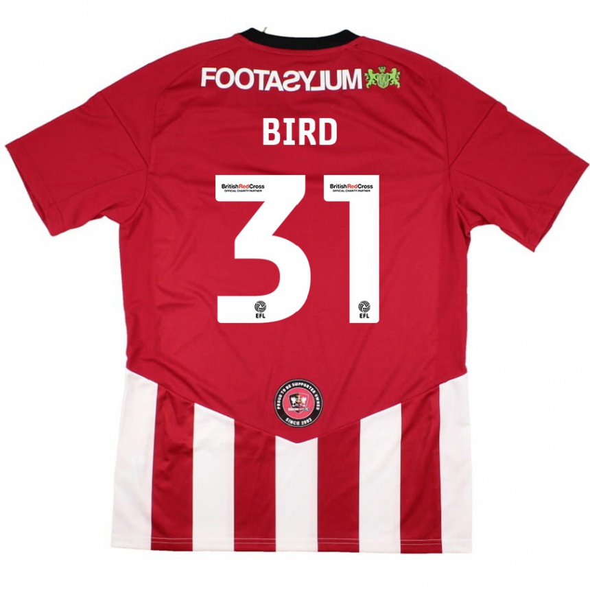 Férfi Labdarúgás Jay Bird #31 Piros Fehér Hazai Jersey 2024/25 Mez Póló Ing