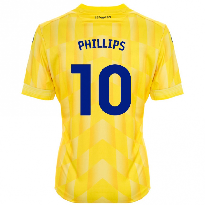 Férfi Labdarúgás Matt Phillips #10 Sárga Hazai Jersey 2024/25 Mez Póló Ing