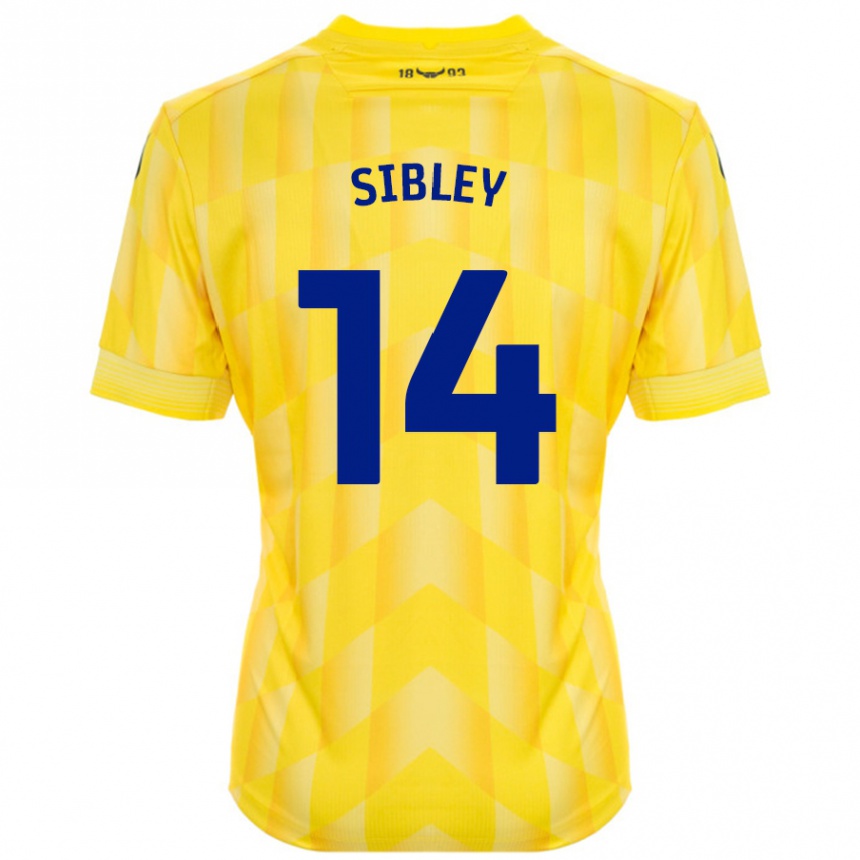 Férfi Labdarúgás Louie Sibley #14 Sárga Hazai Jersey 2024/25 Mez Póló Ing