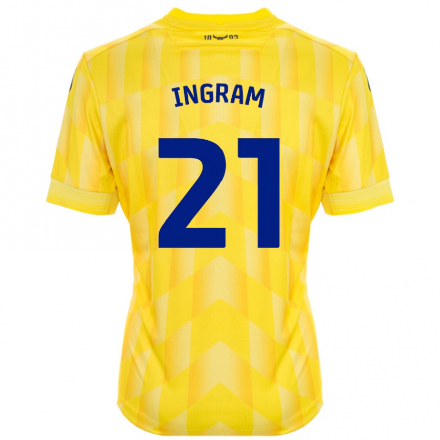 Férfi Labdarúgás Matt Ingram #21 Sárga Hazai Jersey 2024/25 Mez Póló Ing