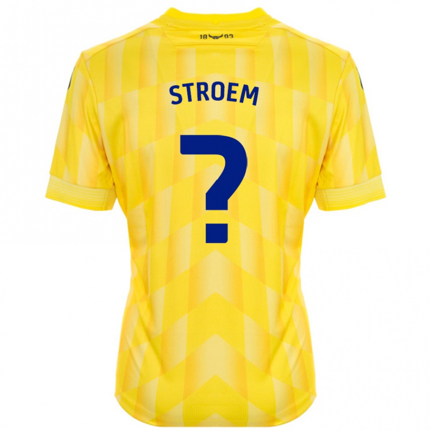 Férfi Labdarúgás Lena Stroem #0 Sárga Hazai Jersey 2024/25 Mez Póló Ing