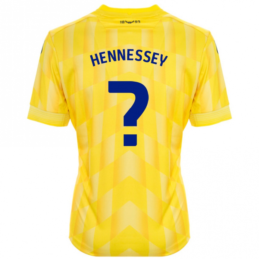 Férfi Labdarúgás Laura Hennessey #0 Sárga Hazai Jersey 2024/25 Mez Póló Ing