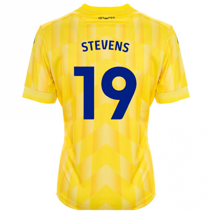 Férfi Labdarúgás Lily Stevens #19 Sárga Hazai Jersey 2024/25 Mez Póló Ing