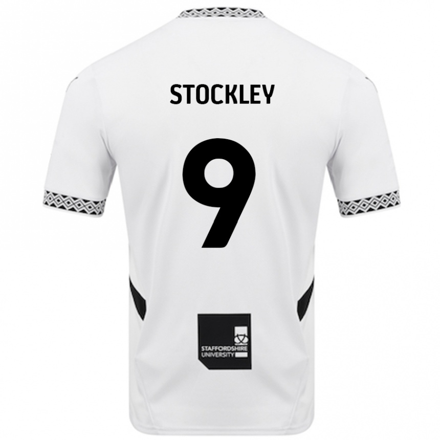 Férfi Labdarúgás Jayden Stockley #9 Fehér Hazai Jersey 2024/25 Mez Póló Ing