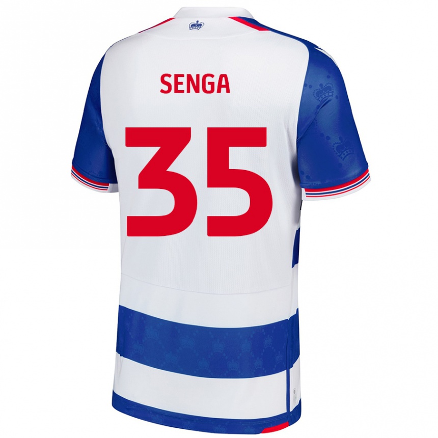 Férfi Labdarúgás Jack Senga #35 Kék Fehér Hazai Jersey 2024/25 Mez Póló Ing