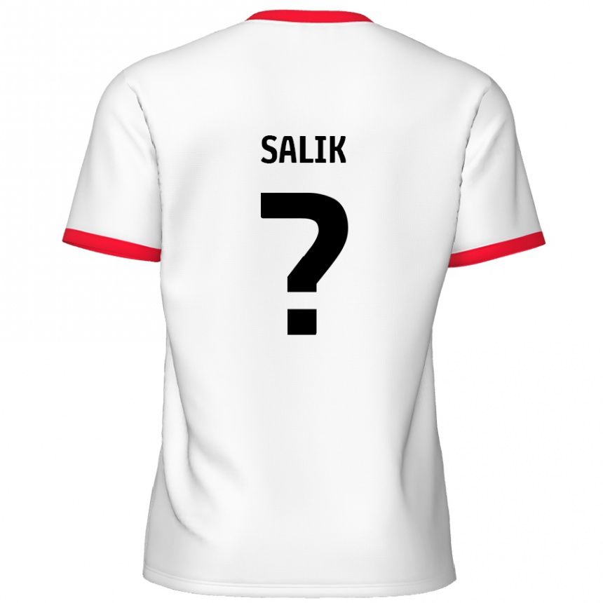 Férfi Labdarúgás Tanil Salik #0 Fehér Piros Hazai Jersey 2024/25 Mez Póló Ing