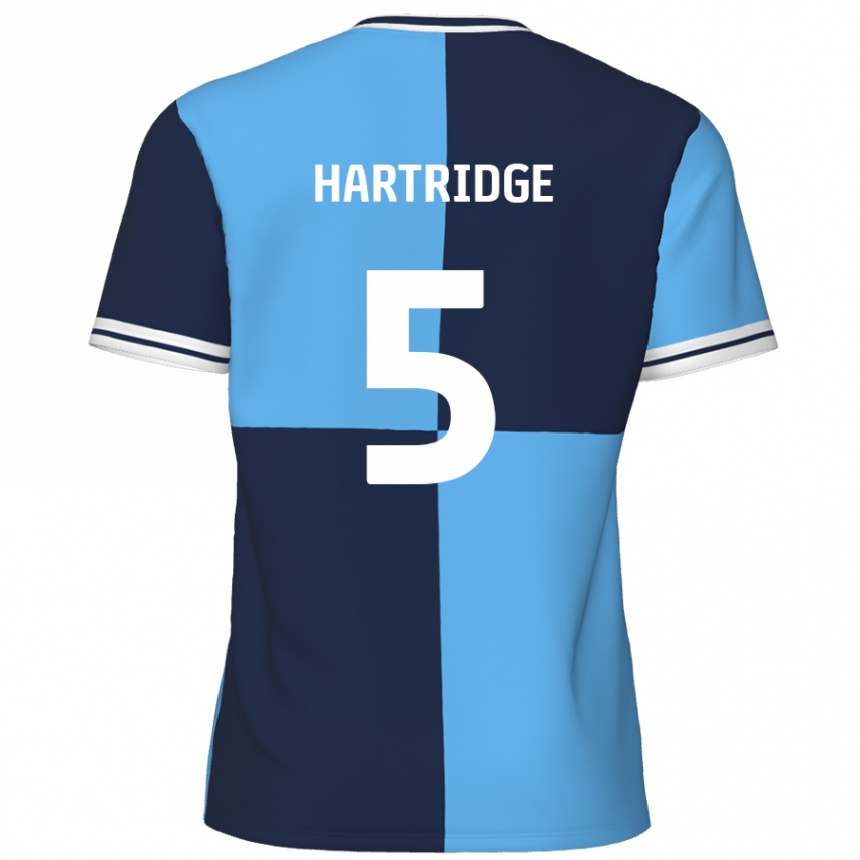 Férfi Labdarúgás Alex Hartridge #5 Égszínkék Sötétkék Hazai Jersey 2024/25 Mez Póló Ing