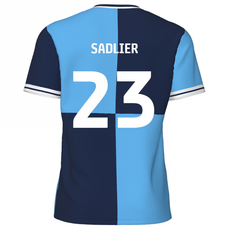 Férfi Labdarúgás Kieran Sadlier #23 Égszínkék Sötétkék Hazai Jersey 2024/25 Mez Póló Ing