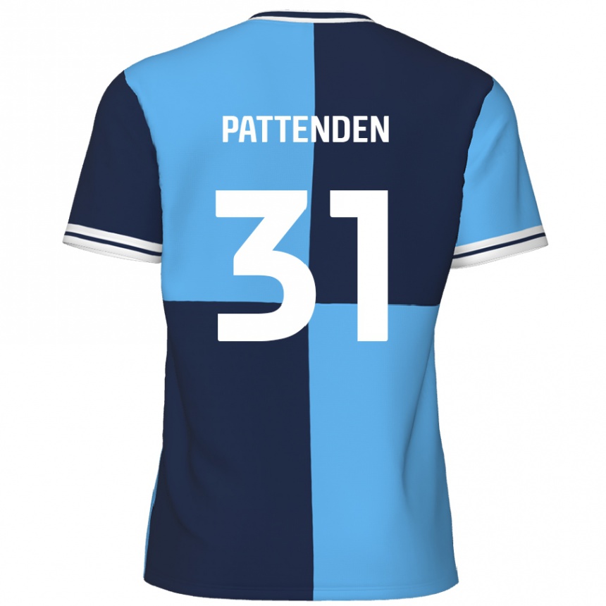 Férfi Labdarúgás Jasper Pattenden #31 Égszínkék Sötétkék Hazai Jersey 2024/25 Mez Póló Ing