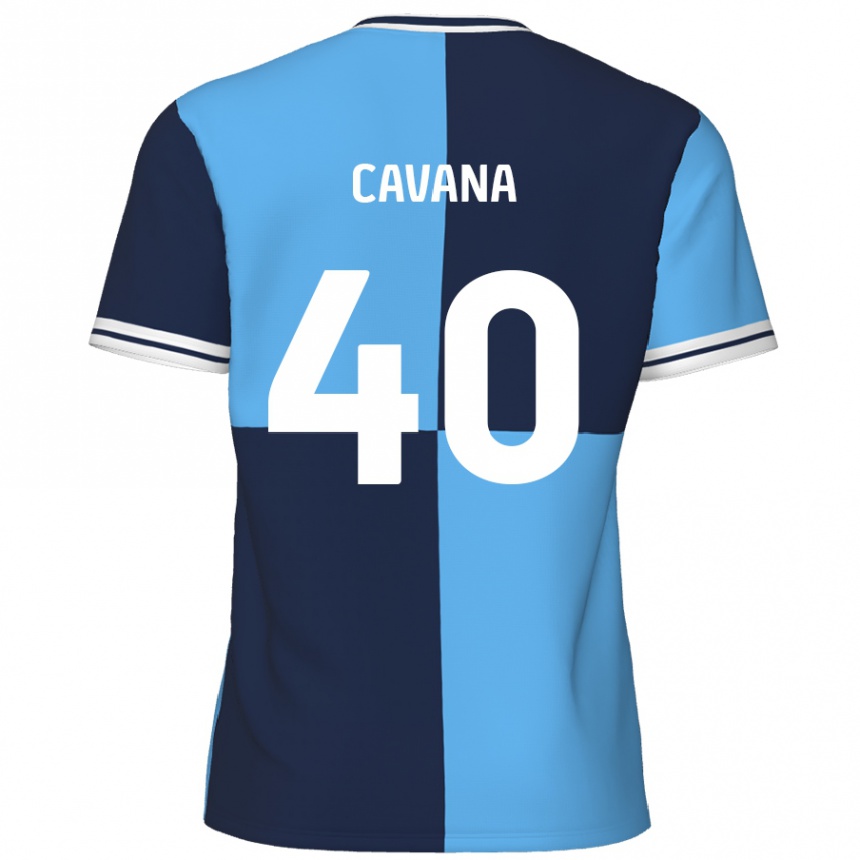 Férfi Labdarúgás Max Cavana #40 Égszínkék Sötétkék Hazai Jersey 2024/25 Mez Póló Ing