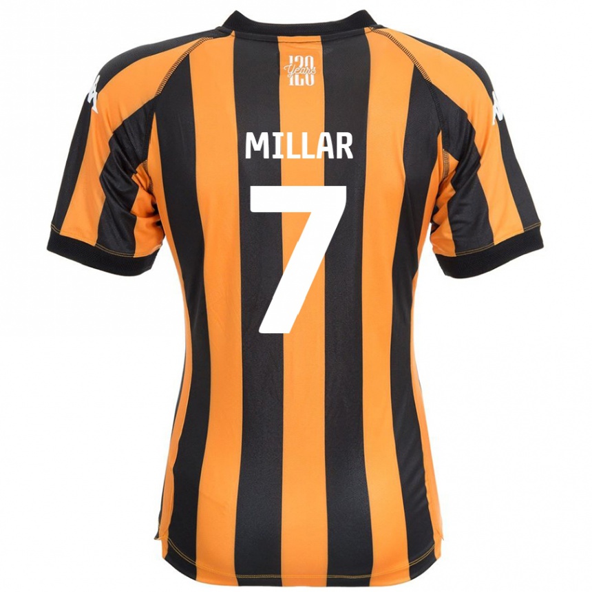 Férfi Labdarúgás Liam Millar #7 Fekete Borostyán Hazai Jersey 2024/25 Mez Póló Ing