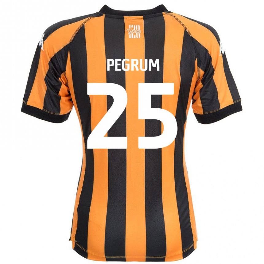 Férfi Labdarúgás Florence Pegrum #25 Fekete Borostyán Hazai Jersey 2024/25 Mez Póló Ing