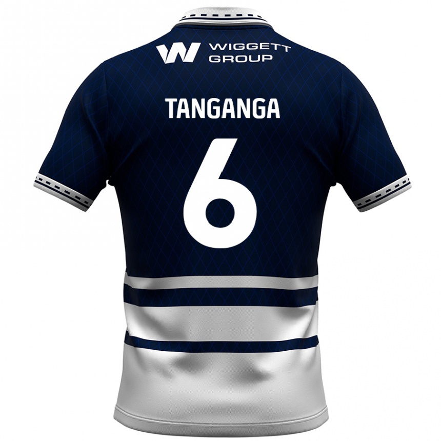 Férfi Labdarúgás Japhet Tanganga #6 Sötétkék Fehér Hazai Jersey 2024/25 Mez Póló Ing