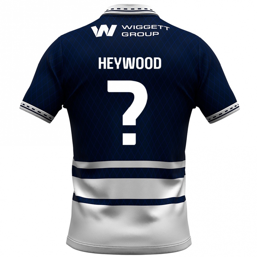 Férfi Labdarúgás Kavalli Heywood #0 Sötétkék Fehér Hazai Jersey 2024/25 Mez Póló Ing