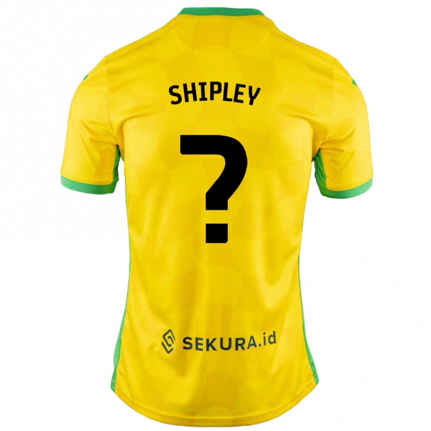 Férfi Labdarúgás Lewis Shipley #0 Sárga Zöld Hazai Jersey 2024/25 Mez Póló Ing