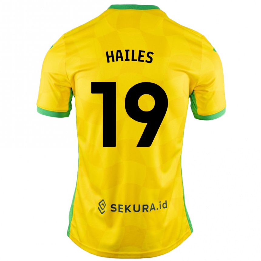 Férfi Labdarúgás Lauren Hailes #19 Sárga Zöld Hazai Jersey 2024/25 Mez Póló Ing