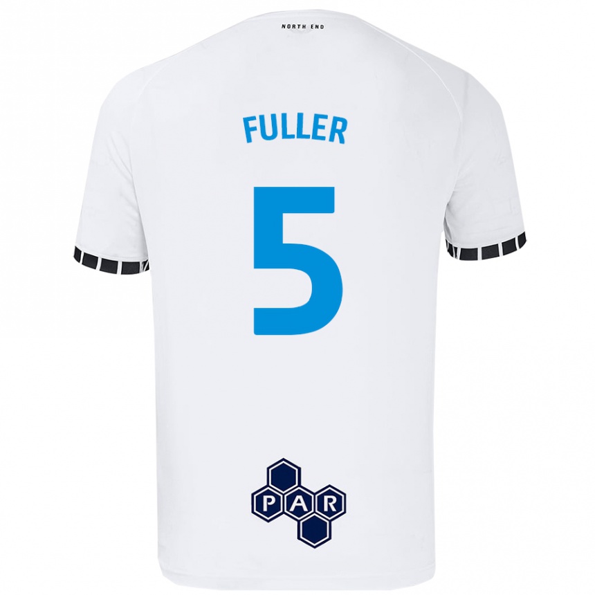 Férfi Labdarúgás Olivia Fuller #5 Fehér Hazai Jersey 2024/25 Mez Póló Ing