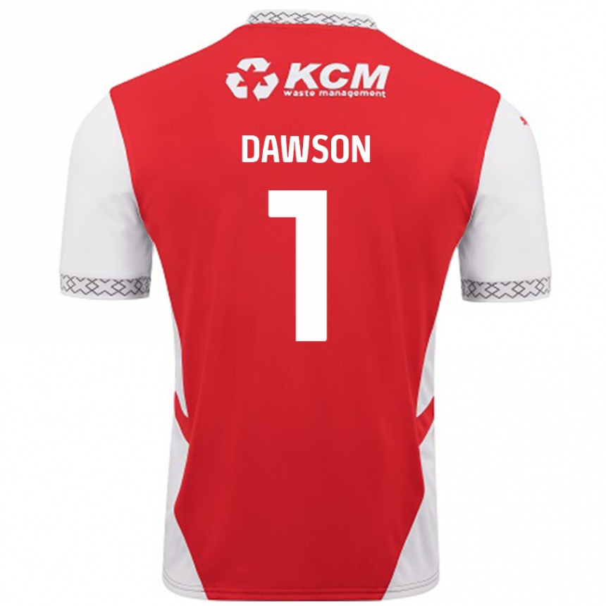 Férfi Labdarúgás Cameron Dawson #1 Piros Fehér Hazai Jersey 2024/25 Mez Póló Ing