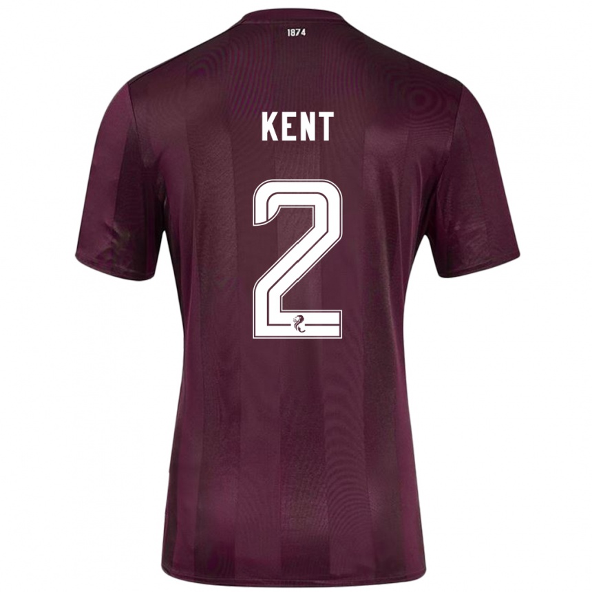 Férfi Labdarúgás Frankie Kent #2 Burgundia Hazai Jersey 2024/25 Mez Póló Ing