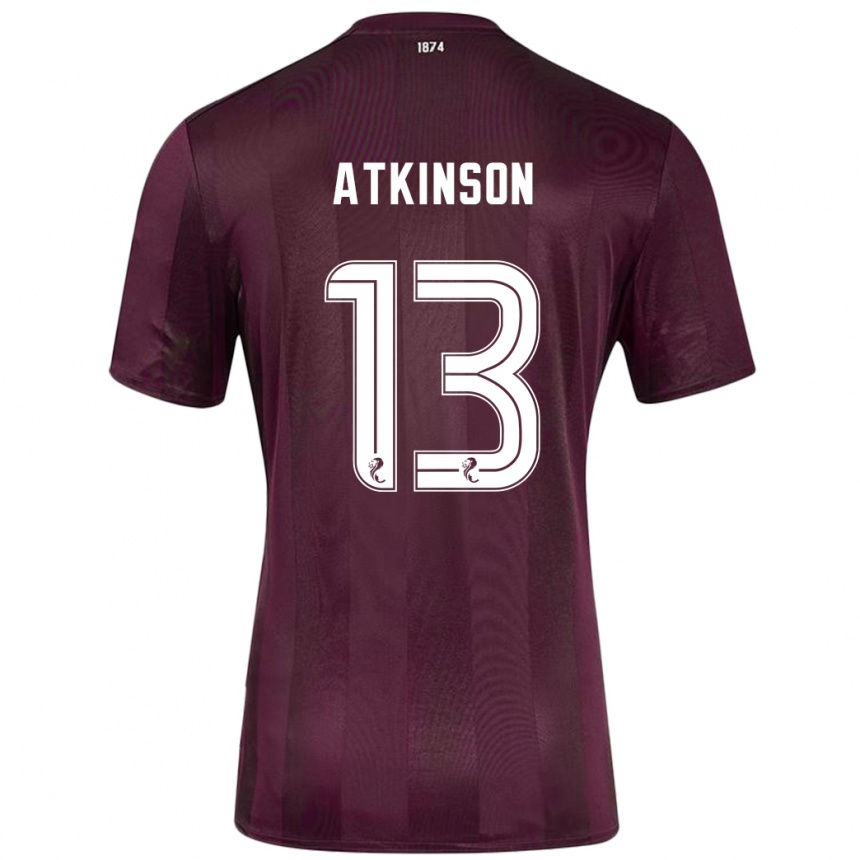 Férfi Labdarúgás Nathaniel Atkinson #13 Burgundia Hazai Jersey 2024/25 Mez Póló Ing