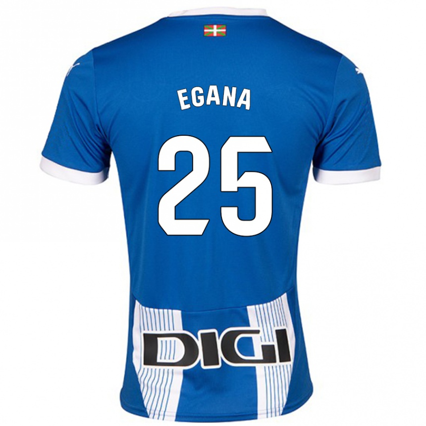 Férfi Labdarúgás Eider Egaña #25 Kék Hazai Jersey 2024/25 Mez Póló Ing