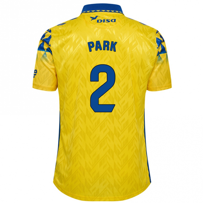 Férfi Labdarúgás Marvin Park #2 Sárga Kék Hazai Jersey 2024/25 Mez Póló Ing