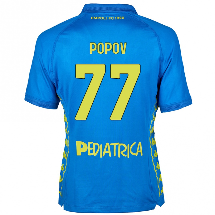 Férfi Labdarúgás Bogdan Popov #77 Kék Hazai Jersey 2024/25 Mez Póló Ing