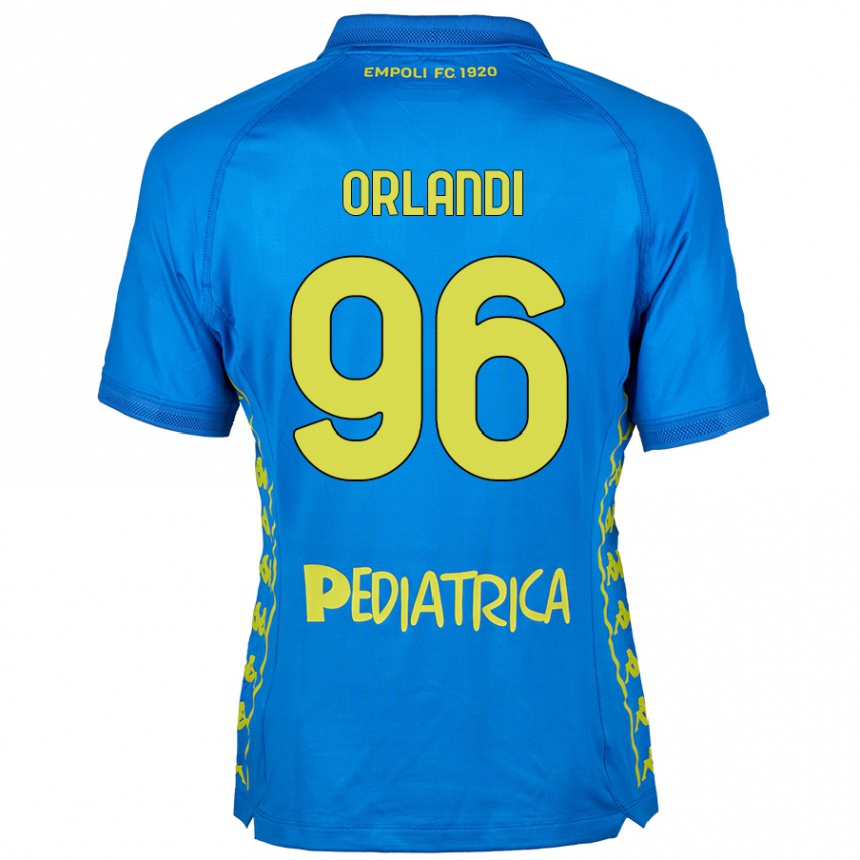 Férfi Labdarúgás Andrea Orlandi #96 Kék Hazai Jersey 2024/25 Mez Póló Ing