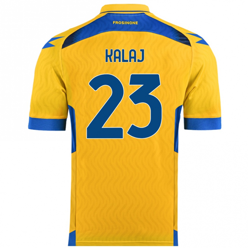 Férfi Labdarúgás Sergio Kalaj #23 Sárga Hazai Jersey 2024/25 Mez Póló Ing