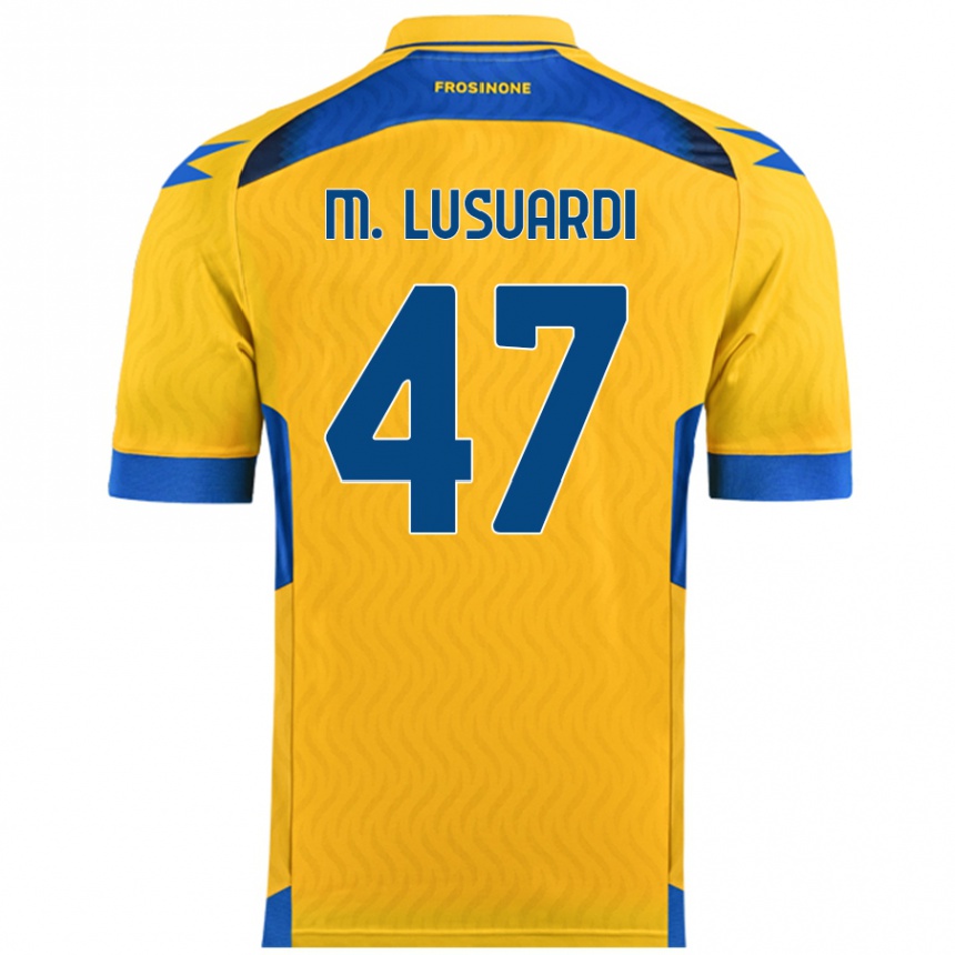 Férfi Labdarúgás Mateus Lusuardi #47 Sárga Hazai Jersey 2024/25 Mez Póló Ing