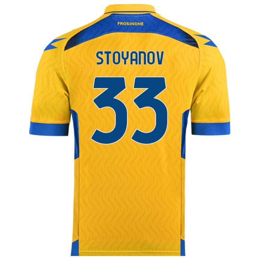 Férfi Labdarúgás Steliyan Stoyanov #33 Sárga Hazai Jersey 2024/25 Mez Póló Ing