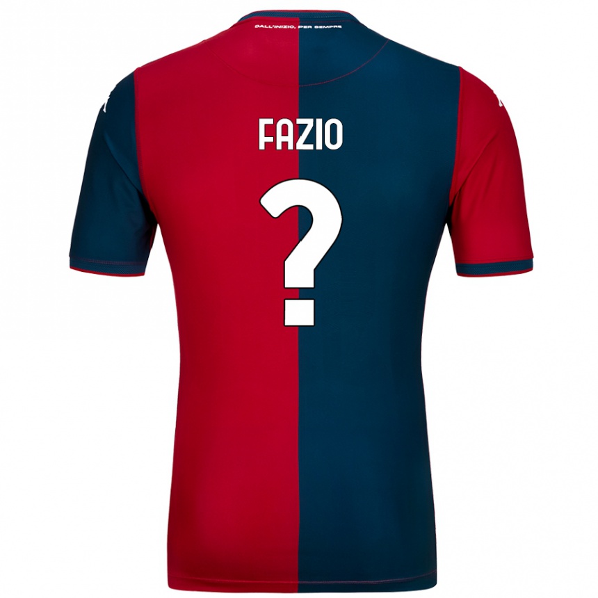 Férfi Labdarúgás Lorenzo Fazio #0 Piros Sötétkék Hazai Jersey 2024/25 Mez Póló Ing