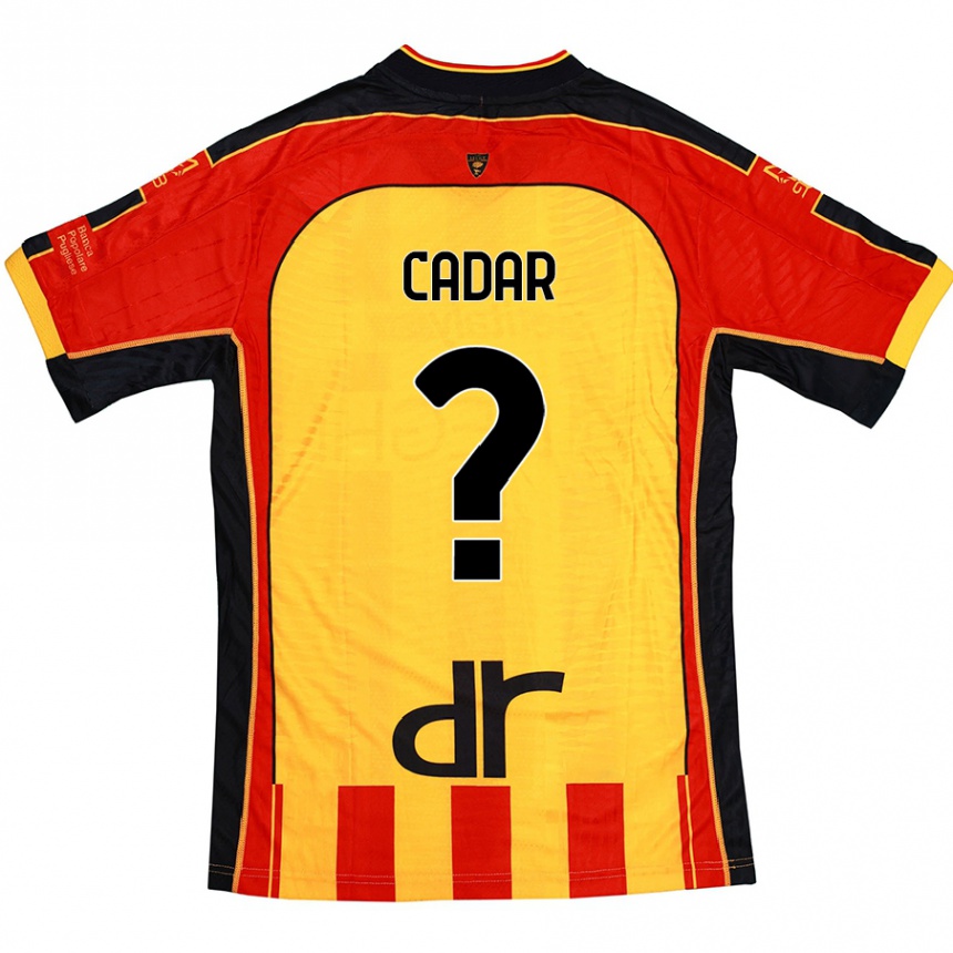 Férfi Labdarúgás Edgar Cadar #0 Sárga Piros Hazai Jersey 2024/25 Mez Póló Ing