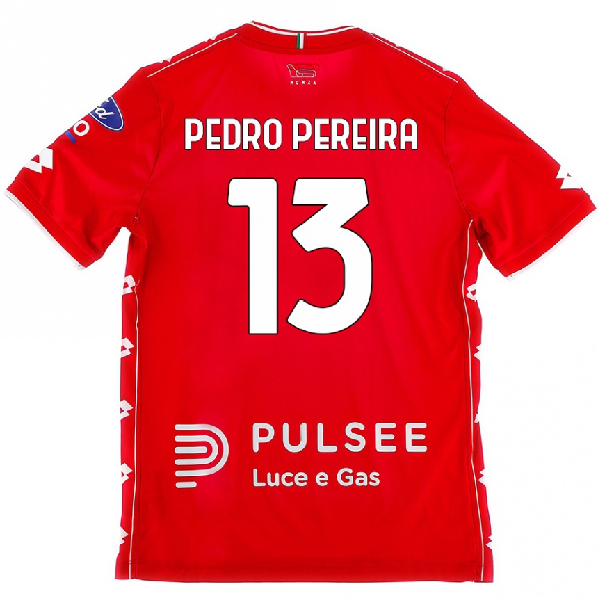 Férfi Labdarúgás Pedro Pereira #13 Piros Fehér Hazai Jersey 2024/25 Mez Póló Ing