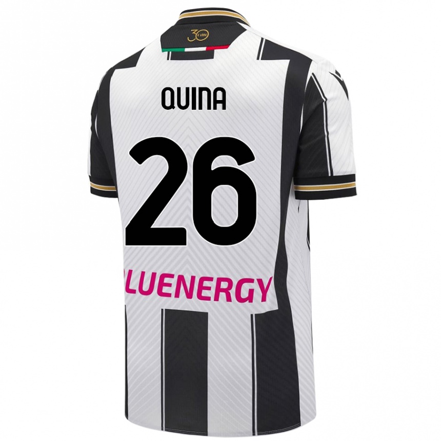 Férfi Labdarúgás Domingos Quina #26 Fehér Fekete Hazai Jersey 2024/25 Mez Póló Ing