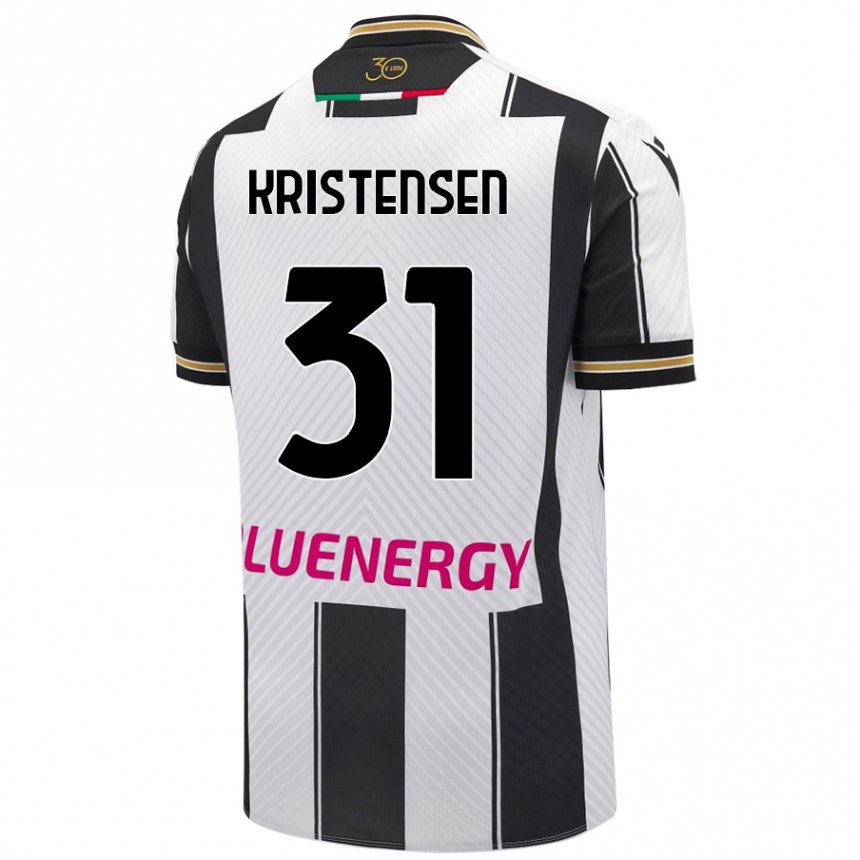 Férfi Labdarúgás Thomas Kristensen #31 Fehér Fekete Hazai Jersey 2024/25 Mez Póló Ing